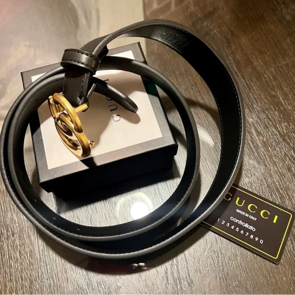 ❤️ New black Italian leather belt_11